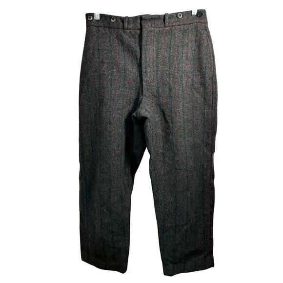 Vintage Woolrich Wool Hunting Pants Heavy Duty Outdoor Winter Workwear Outfitter - Picture 1 of 14